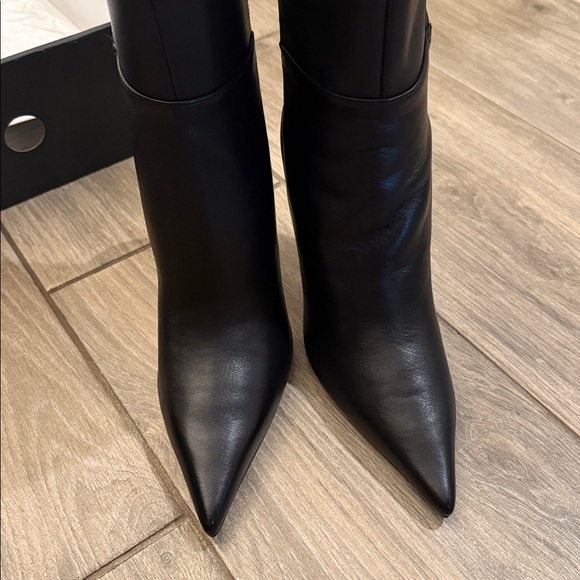 Nine West Gerty black leather Knee High Boots